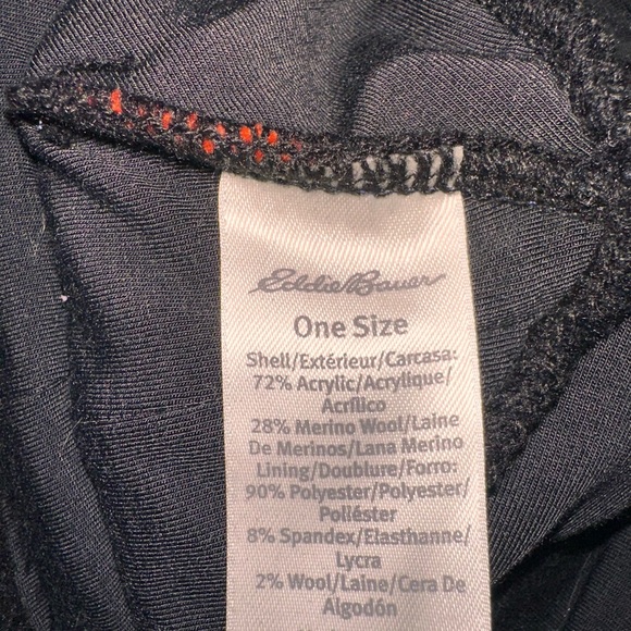 Eddie Bauer Striped Knit Beanie - Orange, Gray, Blue, Black - Picture 3 of 3